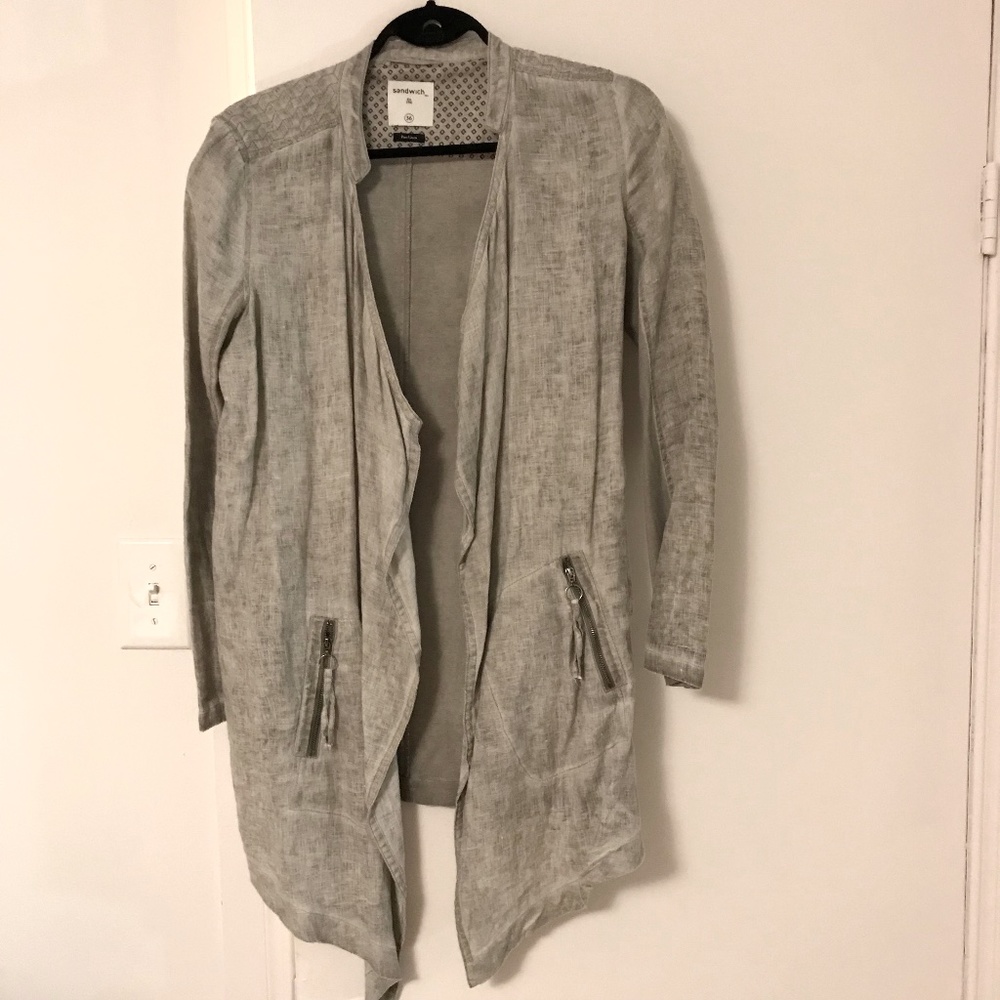 Sandwich linen jacket